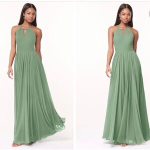 Azazie Cherish Dress in Matcha